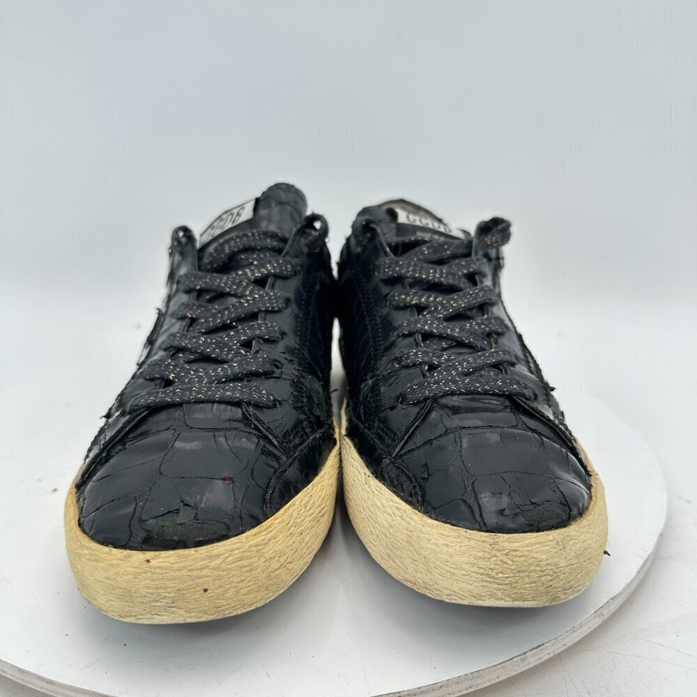 Golden Goose Deluxe Brand GGDB Superstar EU 40 Women 10 Men 7 Black Shoes - Picture 2 of 11